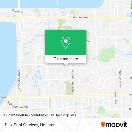 Diaz Pool Services map