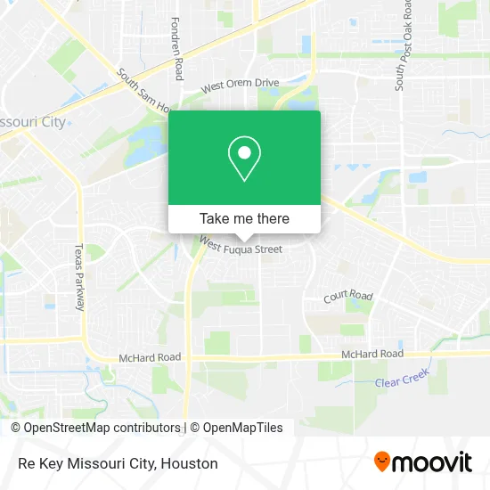 Re Key Missouri City map