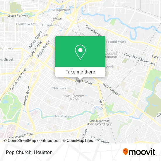 Pop Church map