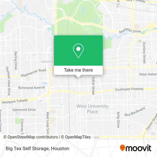 Big Tex Self Storage map