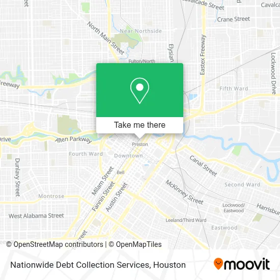Nationwide Debt Collection Services map