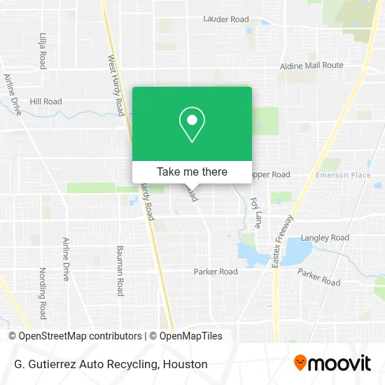 G. Gutierrez Auto Recycling map