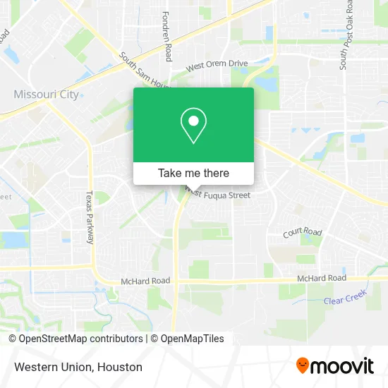 Western Union map