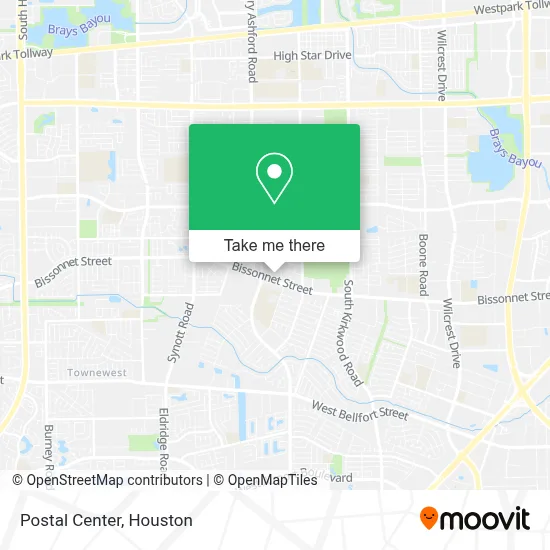 Postal Center map