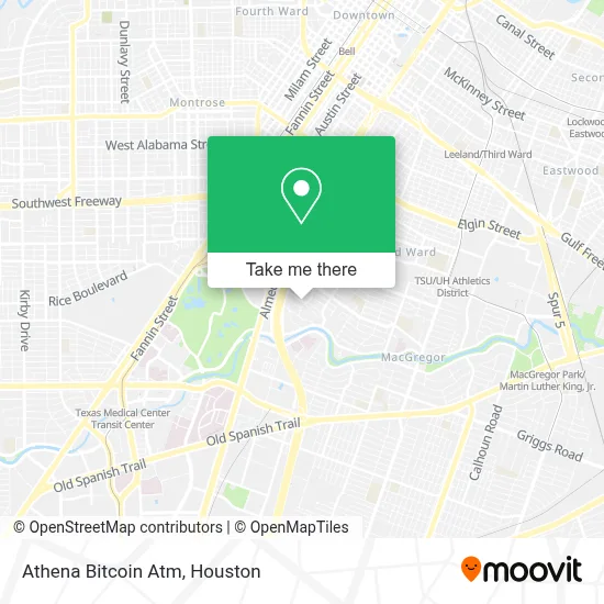 Athena Bitcoin Atm map