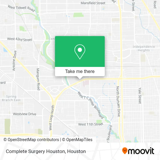 Complete Surgery Houston map