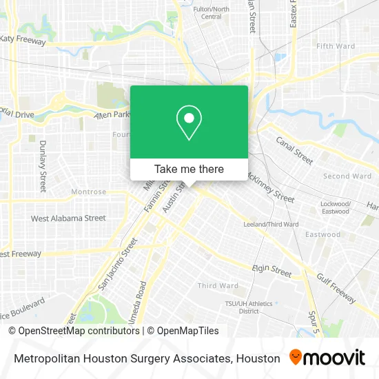 Metropolitan Houston Surgery Associates map