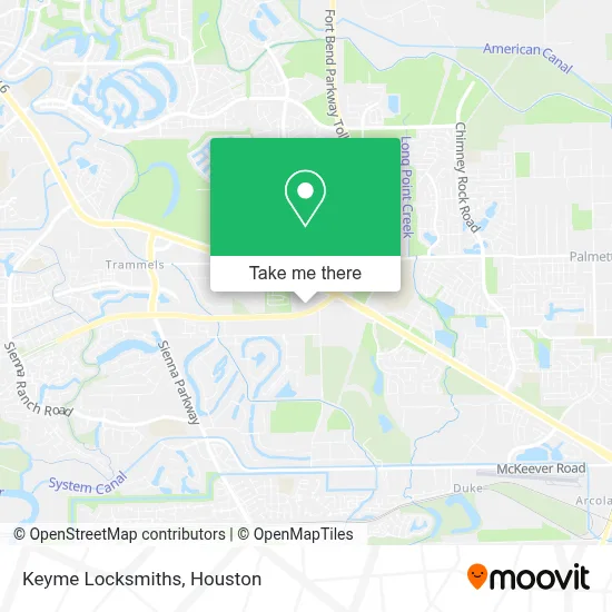 Keyme Locksmiths map
