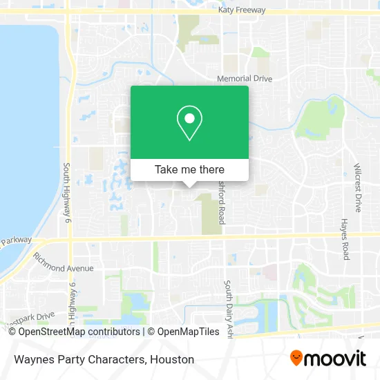 Waynes Party Characters map