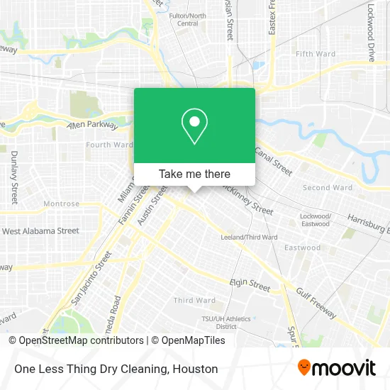 One Less Thing Dry Cleaning map