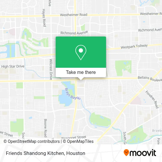 Friends Shandong Kitchen map