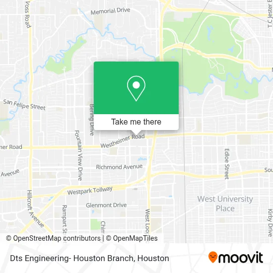 Dts Engineering- Houston Branch map