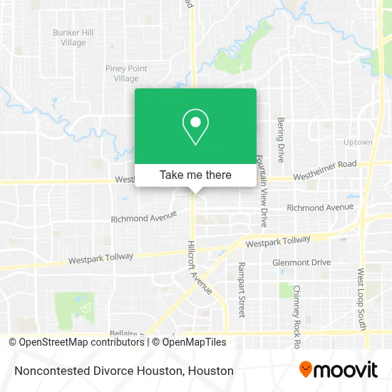 Noncontested  Divorce Houston map
