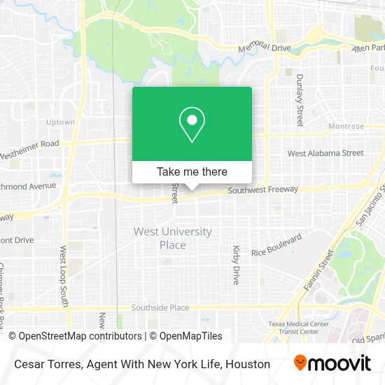 Cesar Torres, Agent With New York Life map