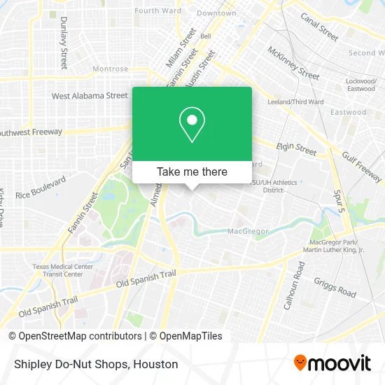 Shipley Do-Nut Shops map