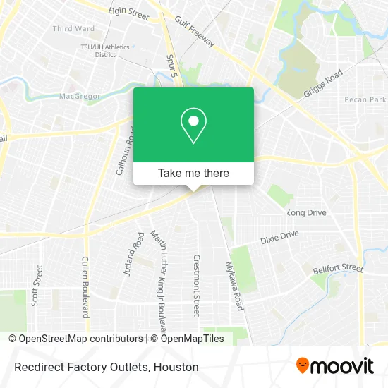 Recdirect Factory Outlets map