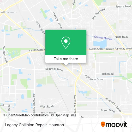 Legacy Collision Repair map