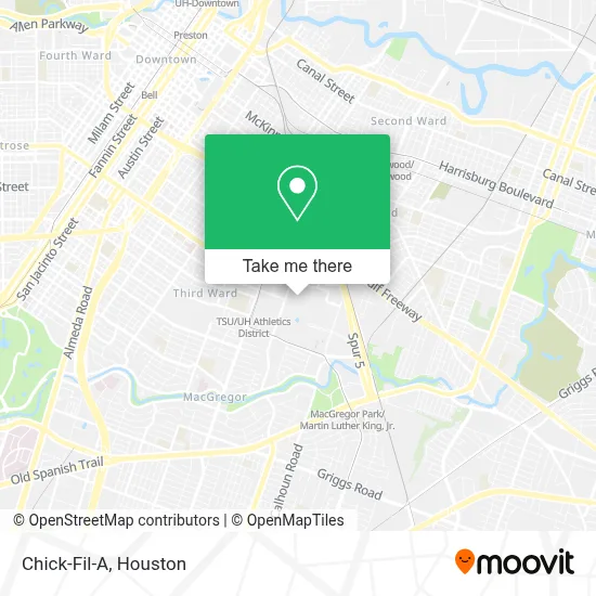 Chick-Fil-A map