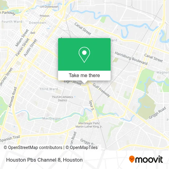 Houston Pbs Channel 8 map