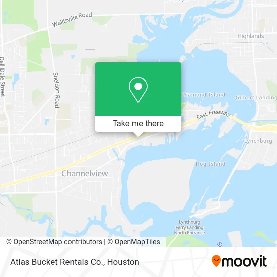 Atlas Bucket Rentals Co. map