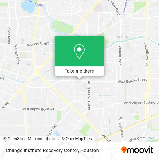 Change Institute Recovery Center map