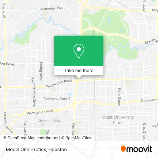 Model One Exotics map
