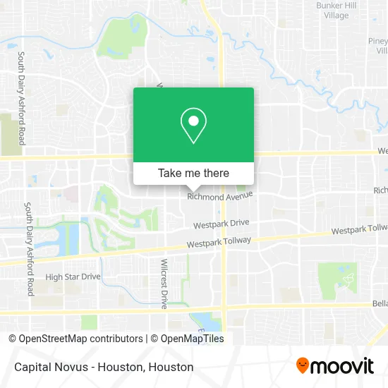 Capital Novus - Houston map