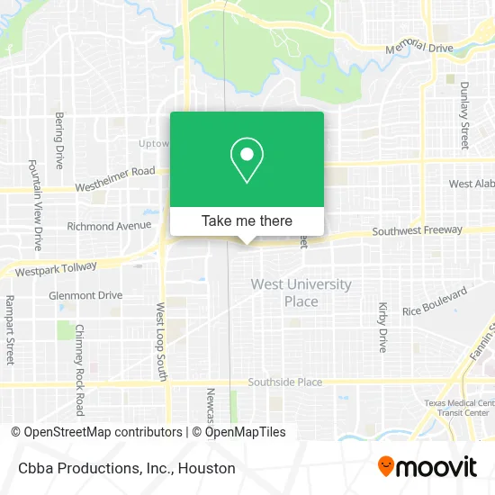 Cbba Productions, Inc. map