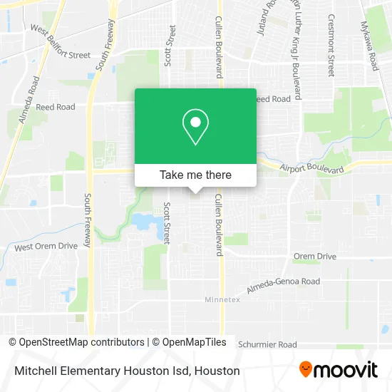 Mitchell Elementary Houston Isd map