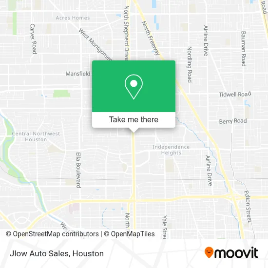 Jlow Auto Sales map