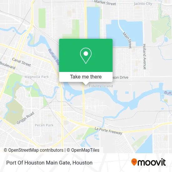 Port Of Houston Main Gate map