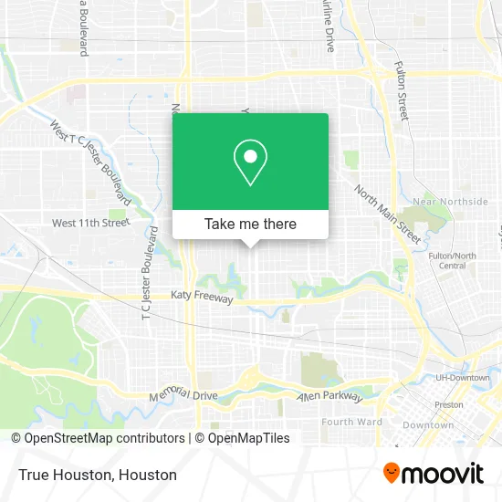 True Houston map