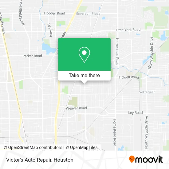 Victor's Auto Repair map