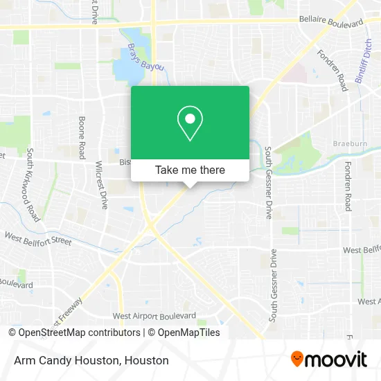 Arm Candy Houston map