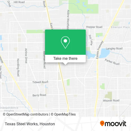 Texas Steel Works map