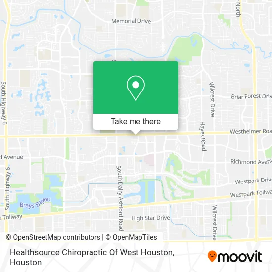 Healthsource Chiropractic Of West Houston map