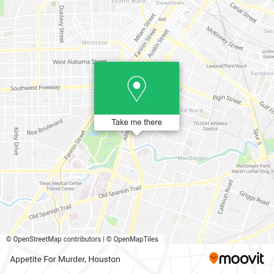 Appetite For Murder map