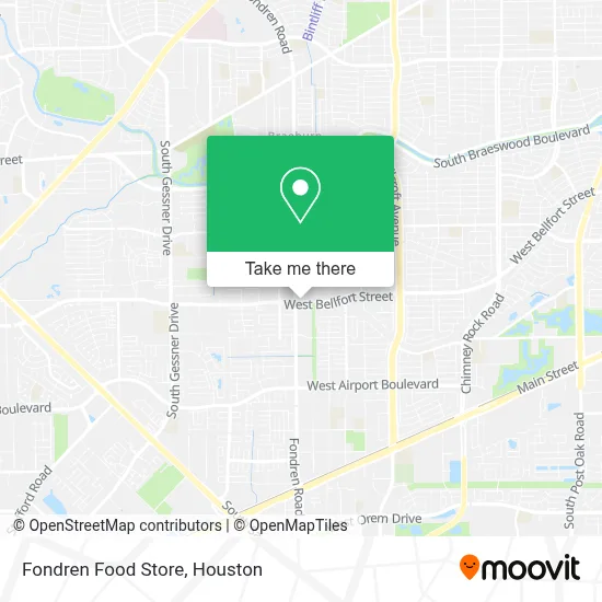 Fondren Food Store map