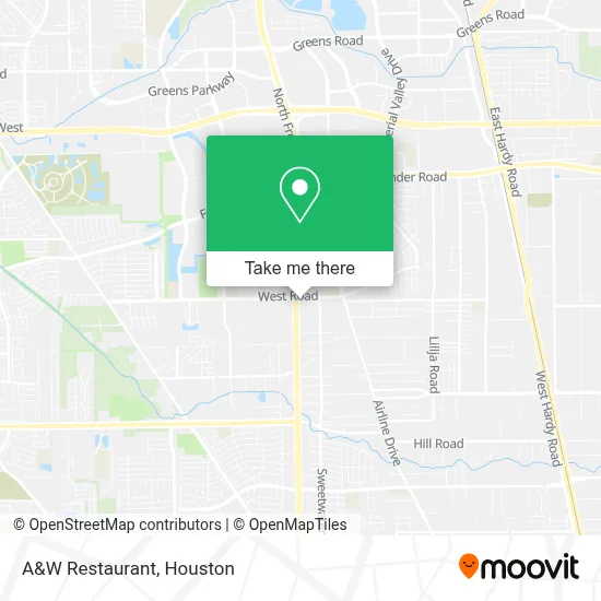 A&W Restaurant map