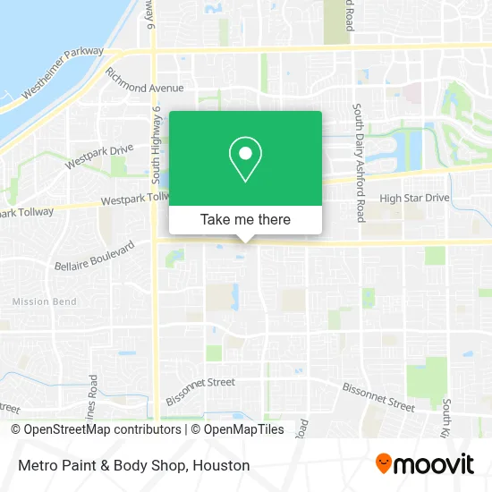 Metro Paint & Body Shop map