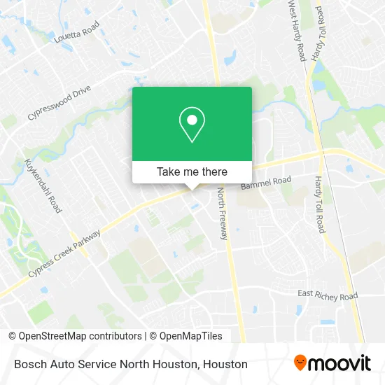 Bosch Auto Service North Houston map