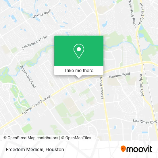 Freedom Medical map