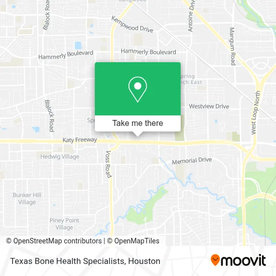 Texas Bone Health Specialists map