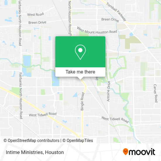 Intime Ministries map