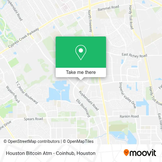Houston Bitcoin Atm - Coinhub map