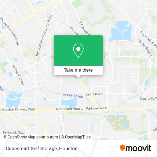 Cubesmart Self Storage map