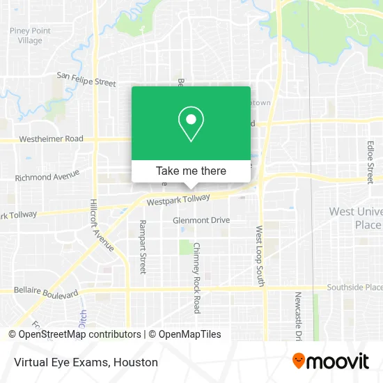 Virtual Eye Exams map
