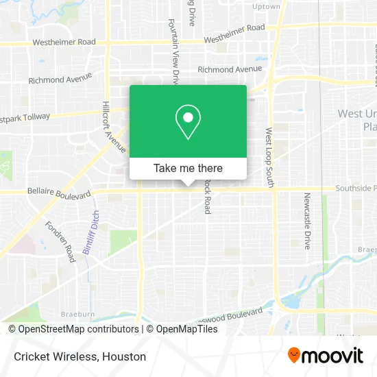 Cricket Wireless map