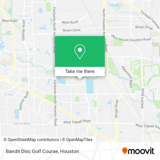 Bandit Disc Golf Course map