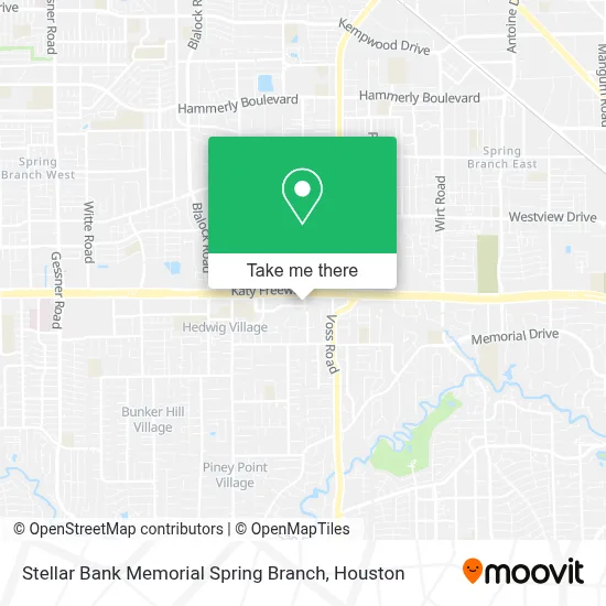 Stellar Bank Memorial Spring Branch map